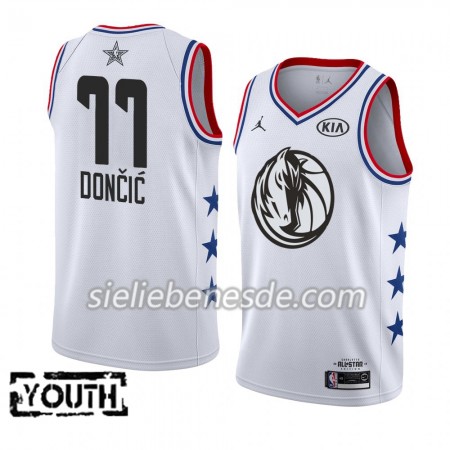 Kinder NBA Dallas Mavericks Trikot Luka Doncic 77 2019 All-Star Jordan Brand Weiß Swingman